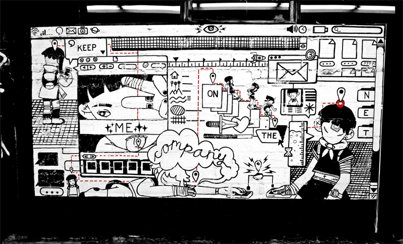 Mural for RAWCANVAS Toronto, 2015